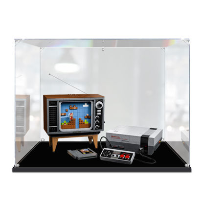 Picture of Acrylic Display Case for LEGO 71374 Nintendo Entertainment System Figure Storage Box Dust Proof Glue Free