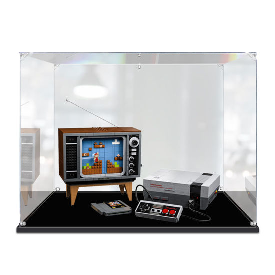 Picture of Acrylic Display Case for LEGO 71374 Nintendo Entertainment System Figure Storage Box Dust Proof Glue Free