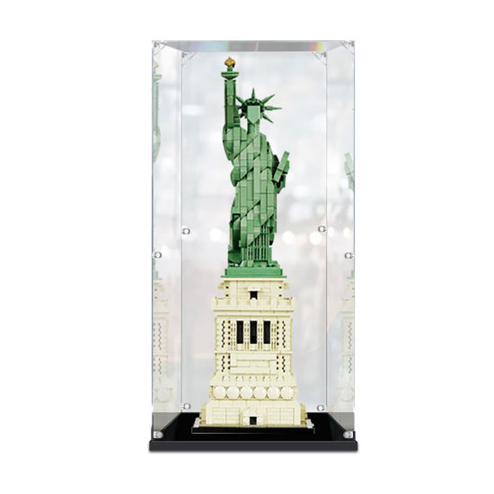 Picture of Acrylic Display Case for LEGO 21042 Architecture Statue of Liberty Figure Storage Box Dust Proof Glue Free