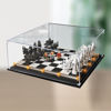 Picture of Acrylic Display Case for LEGO 76392 Harry Potter Hogwarts Wizard’s Chess Figure Storage Box Dust Proof Glue Free