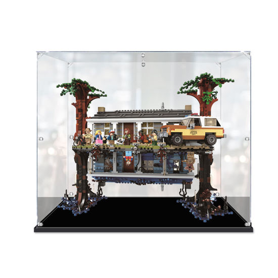 Picture of Acrylic Display Case for LEGO 75810 Stranger Things The Upside Down Figure Storage Box Dust Proof Glue Free