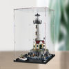 Picture of Acrylic Display Case for LEGO 21335 Ideas Motorised Lighthouse Figure Storage Box Dust Proof Glue Free