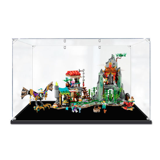 Picture of Acrylic Display Case for LEGO 80044 Monkie Kid's Team Hideout Figure Storage Box Dust Proof Glue Free