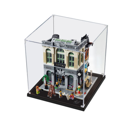Picture of Acrylic Display Case for LEGO 10251 Creator Expert Brick Bank Figure Storage Box Dust Proof Glue Free