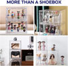Picture of 5 X Premium Sneaker Acrylic Display Shoe Box Storage Case Clear  Stackable