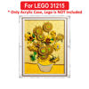 Picture of Acrylic Display Case for LEGO 31215 Art Vincent van Gogh Sunflowers Figure Storage Box Dust Proof Glue Free