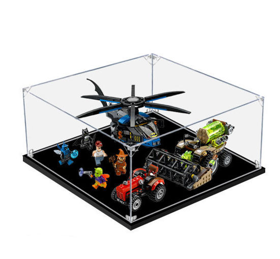 Picture of Acrylic Display Case for LEGO 76054 DC Super Heroes Batman Scarecrow Harvest of Fear Figure Storage Box Dust Proof Glue Free