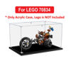 Picture of Acrylic Display Case for LEGO 70834 Movie 2 MetalBeard's Heavy Metal Motor Trike Figure Storage Box Dust Proof Glue Free