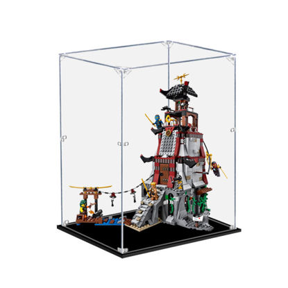 Picture of Acrylic Display Case for LEGO 70594 Ninjago The Lighthouse Siege Figure Storage Box Dust Proof Glue Free