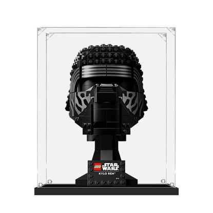Picture of Acrylic Display Case for LEGO 75415 Star Wars Kylo Ren Helmet Figure Storage Box Dust Proof Glue Free