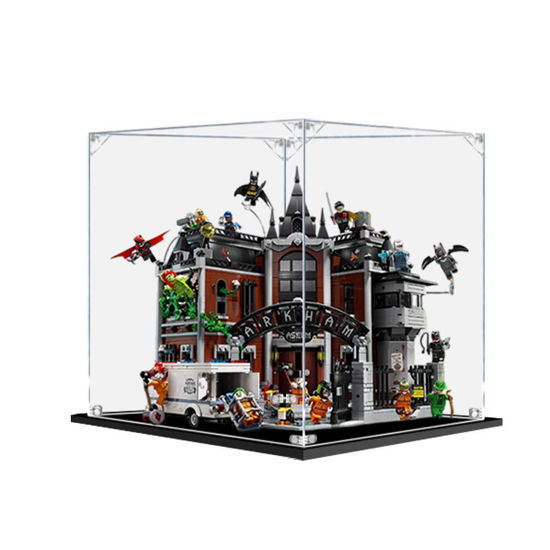 Picture of Acrylic Display Case for LEGO 76300 Batman Arkham Asylum Figure Storage Box Dust Proof Glue Free