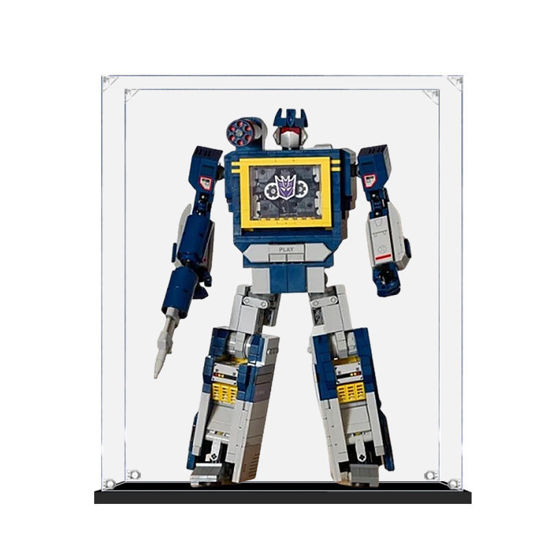 Picture of Acrylic Display Case for LEGO 10358 Icons Transformers Soundwave Figure Storage Box Dust Proof Glue Free