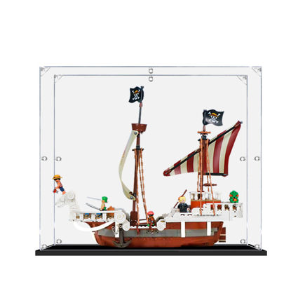 Picture of Acrylic Display Case for LEGO 75639 One Piece The Going Merry Pirate Ship Figure Storage Box Dust Proof Glue Free