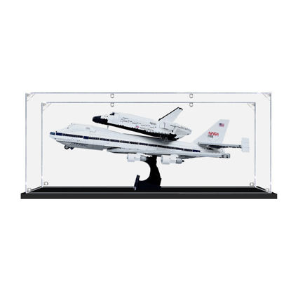 Picture of Acrylic Display Case for LEGO 10360 Icons Shuttle Carrier Aircraft Figure Storage Box Dust Proof Glue Free