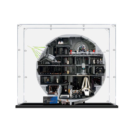 Picture of Acrylic Display Case for LEGO 75419 Star Wars Death Star Figure Storage Box Dust Proof Glue Free