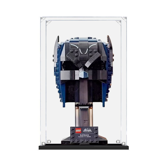 Picture of Acrylic Display Case for LEGO 76238 DC Comics Super Heroes Classic TV Series Batman Cowl Figure Storage Box Dust Proof Glue Free
