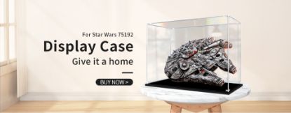 Picture of Acrylic Display Case for LEGO 70810 The LEGO Movie MetalBeard's Sea Cow Figure Storage Box Dust Proof Glue Free